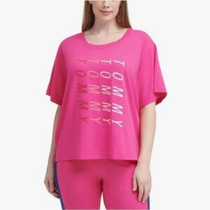 Tommy Hilfiger Pink Sport Plus Size T-shirt